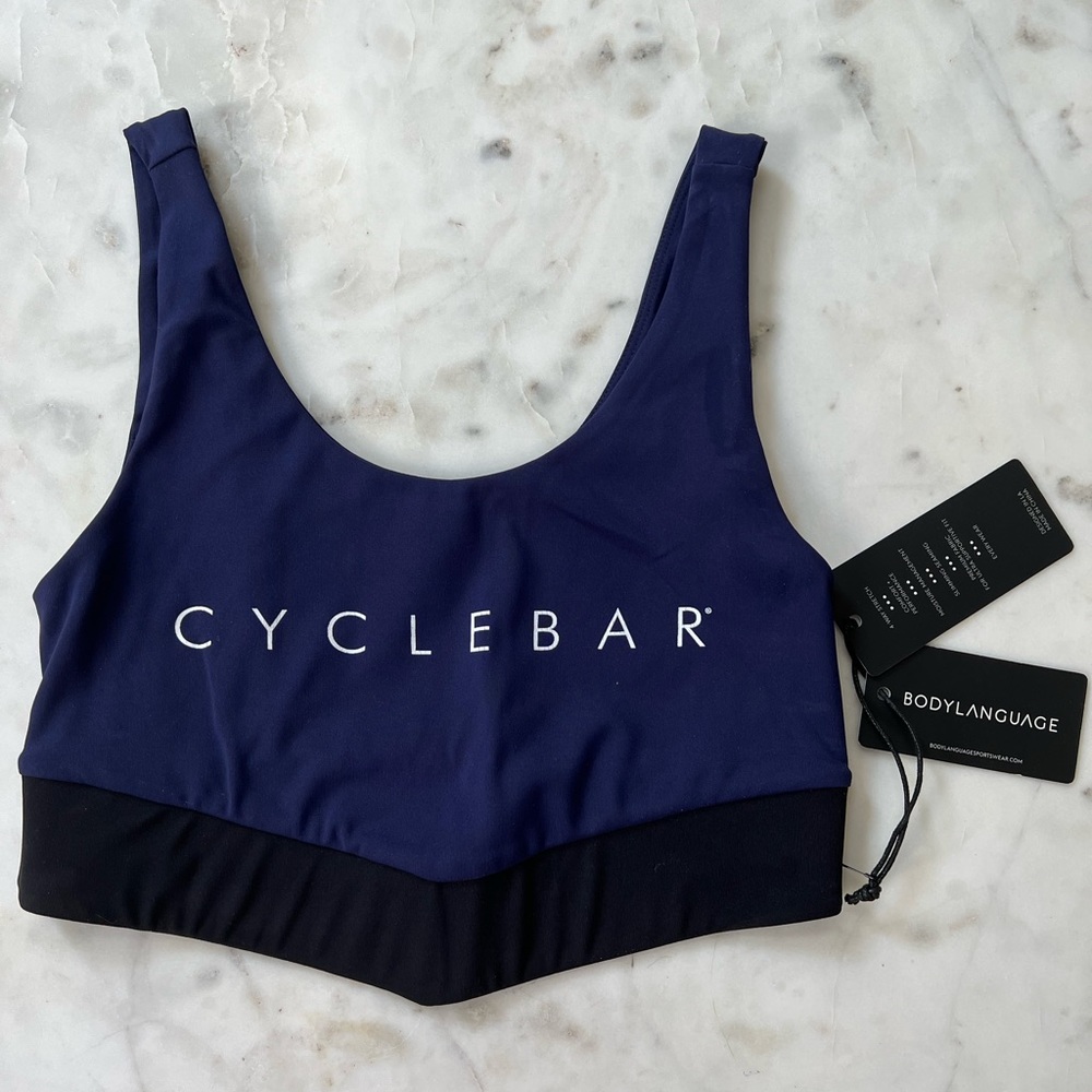NEW CYCLEBAR body language sports bra - size small
